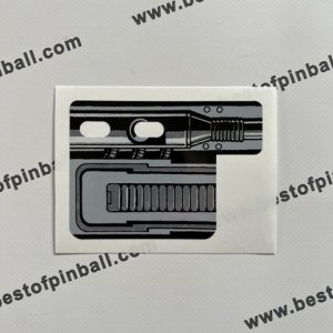 Terminator 2 Cannon Decal custom black / white (Williams)