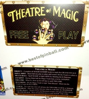 Theatre of Magic Custom Cards (Bally)