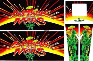 Attack from Mars Cabinetdecals