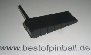 Flipper black ribbed with Shaft (Bally)