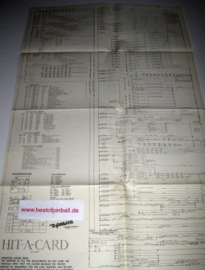 Hit-A-Card Schematics (Gottlieb)