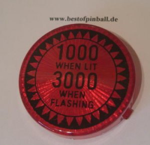 1000 when lit 3000 when flashingÂ´ red bumpercap (Bally)