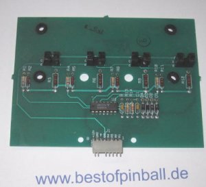 4 Drop Target Bank Assembly Board C-12499 (Williams)