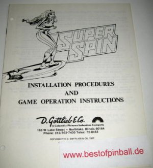 Super Spin Operators Handbook (Gottlieb)