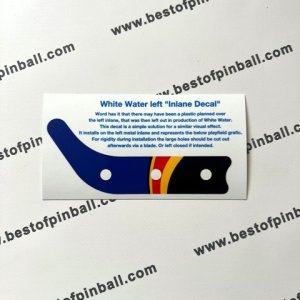 White Water left inlane Decal (Williams)