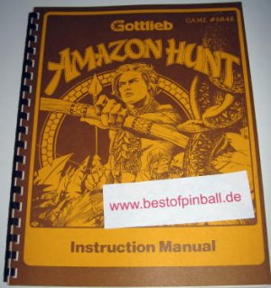 Amazon Hunt Game Manual (Gottlieb)