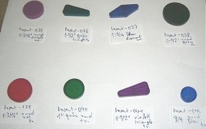 Insert purple 1-3/16" round opaque