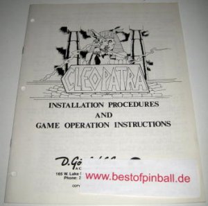 Cleopatra Operators Handbook (Gottlieb)