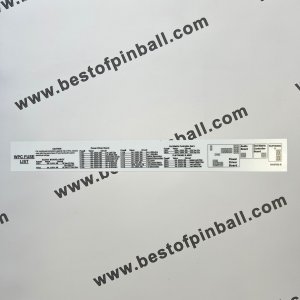 Label WPC Fuselist - Decal (Bally-Williams)