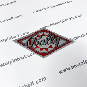 Bally Coin Door Decal Raute schwarz/rot