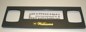 Speaker Panel with gold Williams Logo