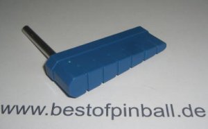 Flipper Blue ribbed with Shaft (Bally)