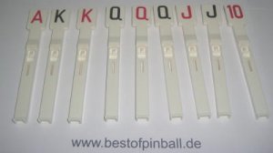 Drop Target Set (9) Jacks to Open (Gottlieb)