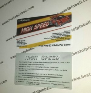 High Speed Custom Cards (Williams)