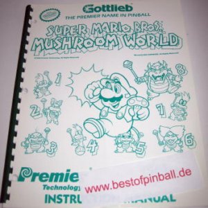 Super Mario Mushroom World Game Manual (Gottlieb)