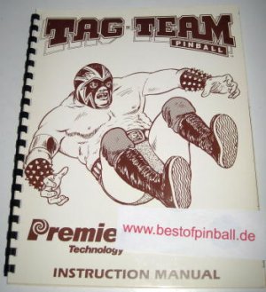 Tag Team Game Manual (Gottlieb)