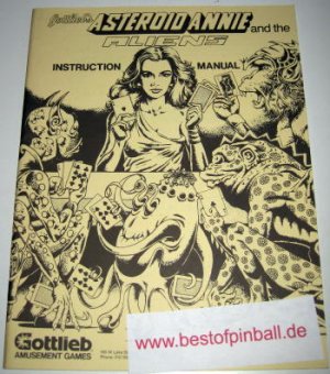 Asteroid Annie Game Manual (Gottlieb)