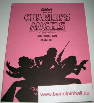 Charlies Angels Game Manual (Gottlieb)