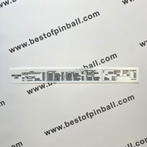 Label - Fuse List WPC for stapling (Bally/Williams)