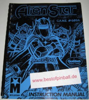Alien Star Game Manual (Gottlieb)