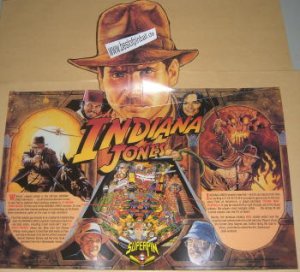 Indiana Jones Flyer (4 Seitig mit Kopf)