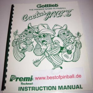 Cactus Jack Game Manual (Gottlieb)