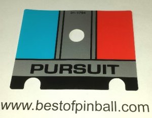 Judge Dredd Pursuit Decal (Bally)