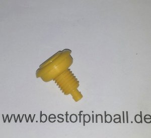 Flipperknopf gelb - ohne Feder 38,6mm