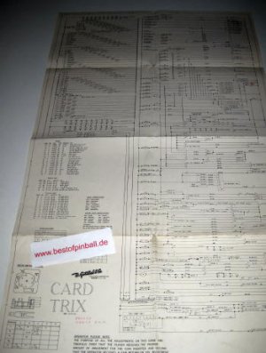 Card Trix Schematics (Gottlieb)