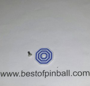 Target Face Octagon weiß / blauer Octagon Druck