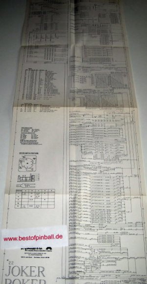 Joker Poker Schematics (Gottlieb)