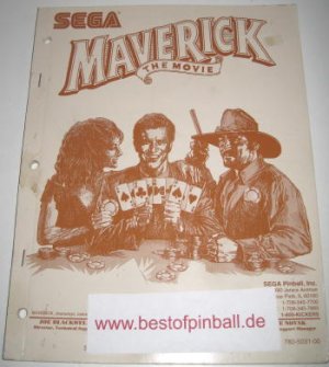 Maverick Game Manual (Data East)