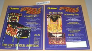 Strikes and Spares (Gottlieb) Flyer