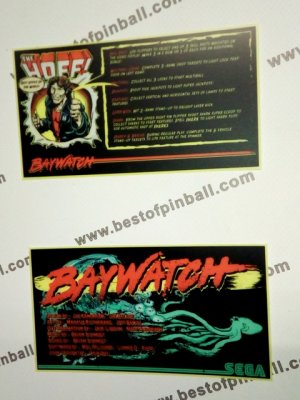 Baywatch Custom Cards (Sega)