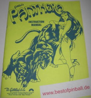 Panthera Game Manual (Gottlieb)