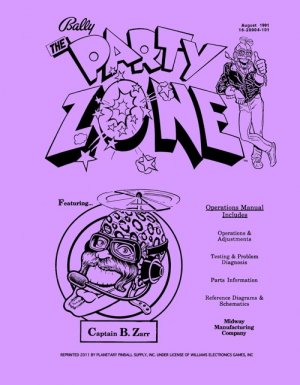 Party Zone Manual (Bally)