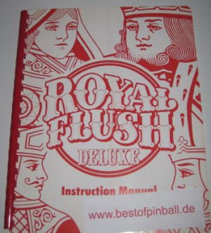 Royal Flush Deluxe Game Manual (Gottlieb)
