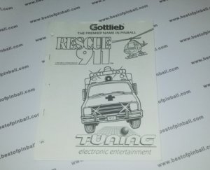 Rescue 911 Game Manual DEUTSCH (Gottlieb)