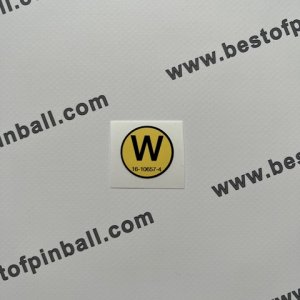 "W" Decal Backside WPC / WPC95 Pinballs