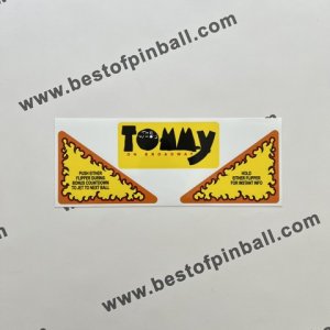 Tommy the Who Apron Decals (Data East)