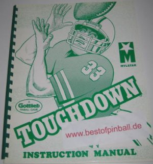 Touchdown Game Manual (Gottlieb)