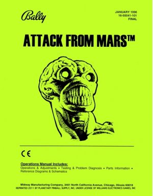 Attack from Mars Manual (Bally)