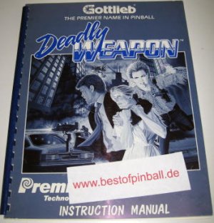 Deadly Weapon Game Manual (Gottlieb)