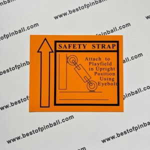 Safety Strap Decal (Data East)