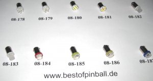 1 LED - frosted flacher Kopf warm weiss (#44)