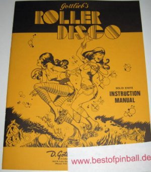 Roller Disco Game Manual (Gottlieb)