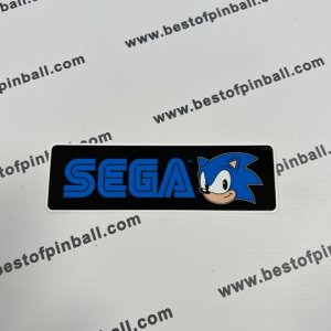 Coin Door Decal Sega Sonic Pinball