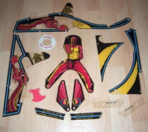 Black Belt / Karate Fight Plasticset NOS