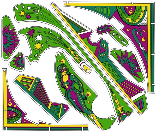 Tri Zone Plasticset (Williams) - zum Schließen ins Bild klicken