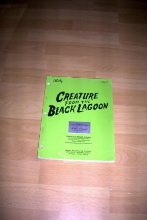 Creature from the black Lagoon Manual (Bally-PPS Reprint)